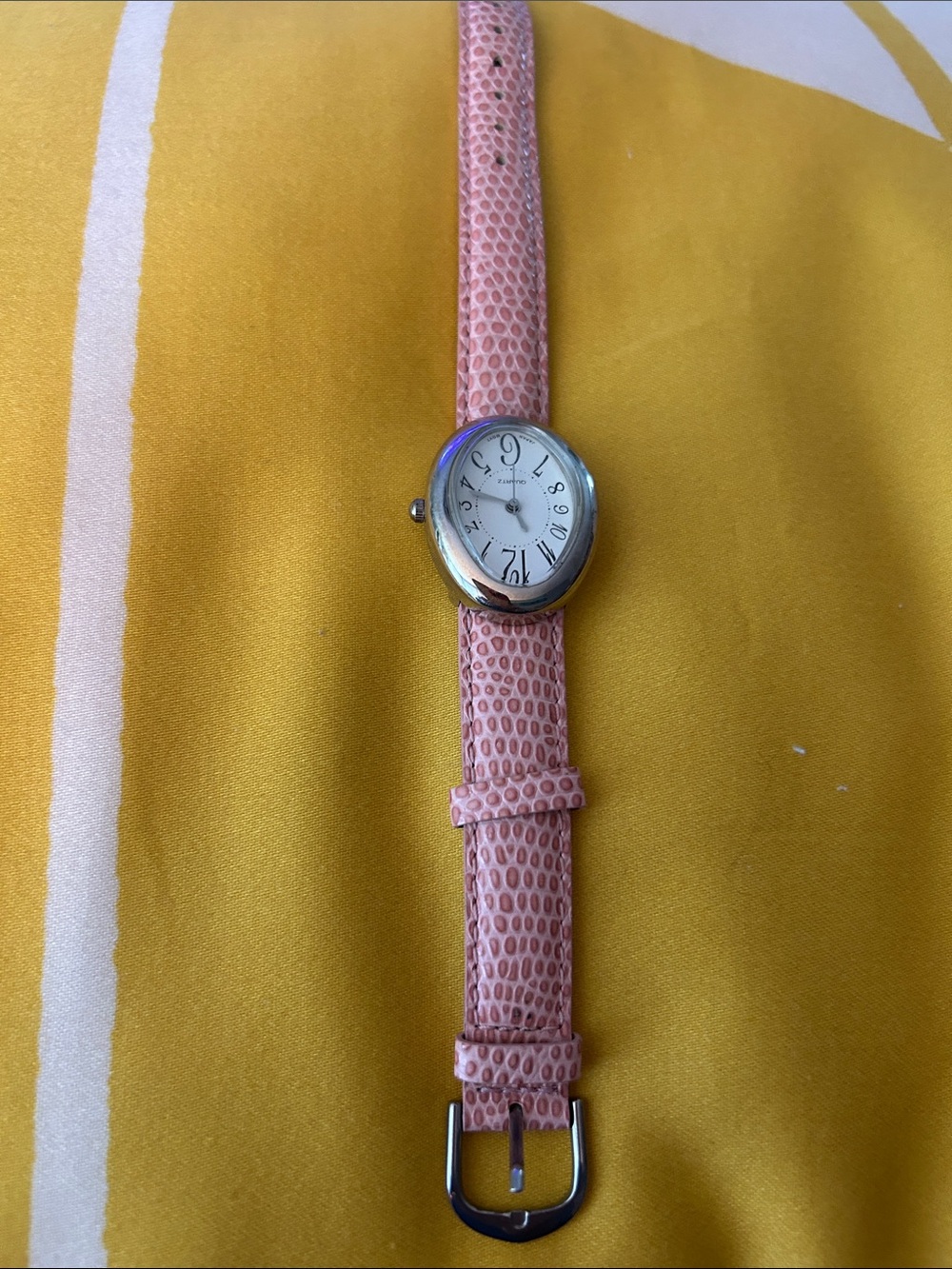 Pink Lizzard Leather Strap Quartz Women's Watch - Picture 7 of 8